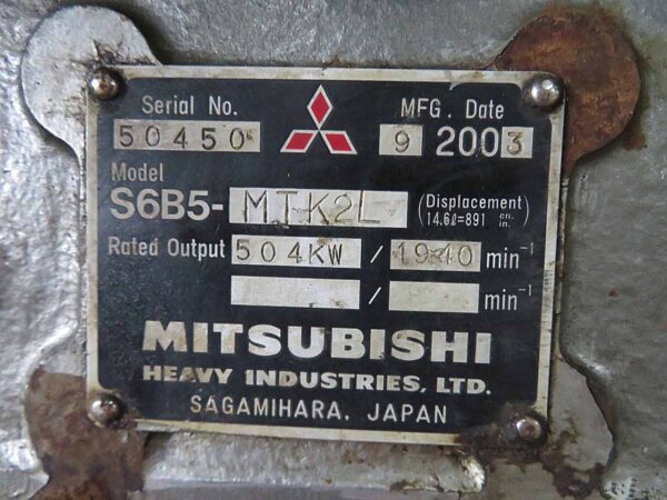 may tau thuy Mitsubishi S6B5 MTK2L 4